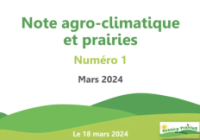 Note agro-climatique et prairies - Num&eacute;ro 1 2024 (Mars)