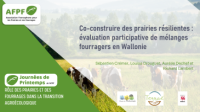Co-construire des prairies r&eacute;silientes : &eacute;valuation participative de m&eacute;langes fourragers en Wallonie