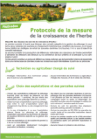 Fiche Méthode Protocole de la mesure de la croissance de l'herbe PNG