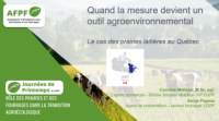 Quand la mesure devient un outil agroenvironnemental, Le cas des prairies laiti&egrave;res au Qu&eacute;bec